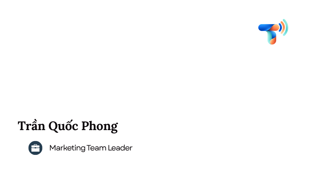 Mẫu thẻ Basic mặt trước